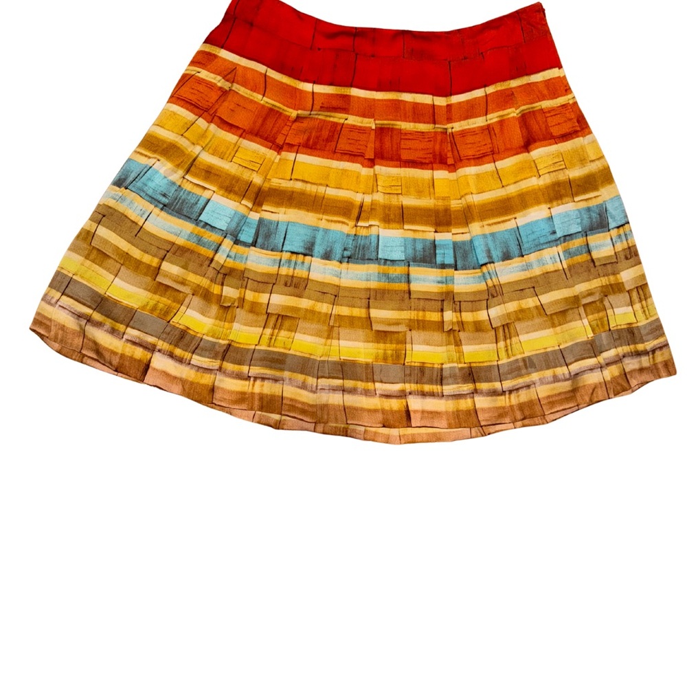 Etcetera Colorful Striped Women's Flare Skirt